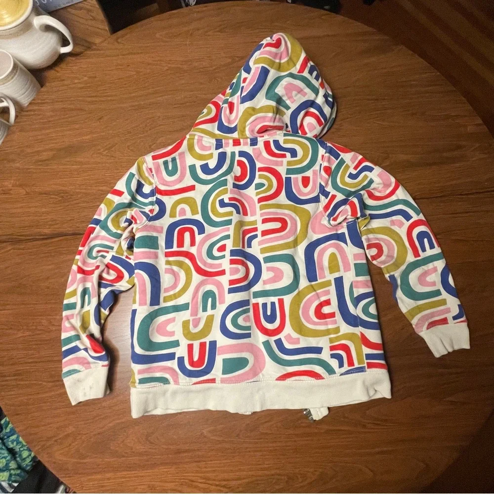 Used Hanna Andersson Colorful Geometric Kids Hoodie